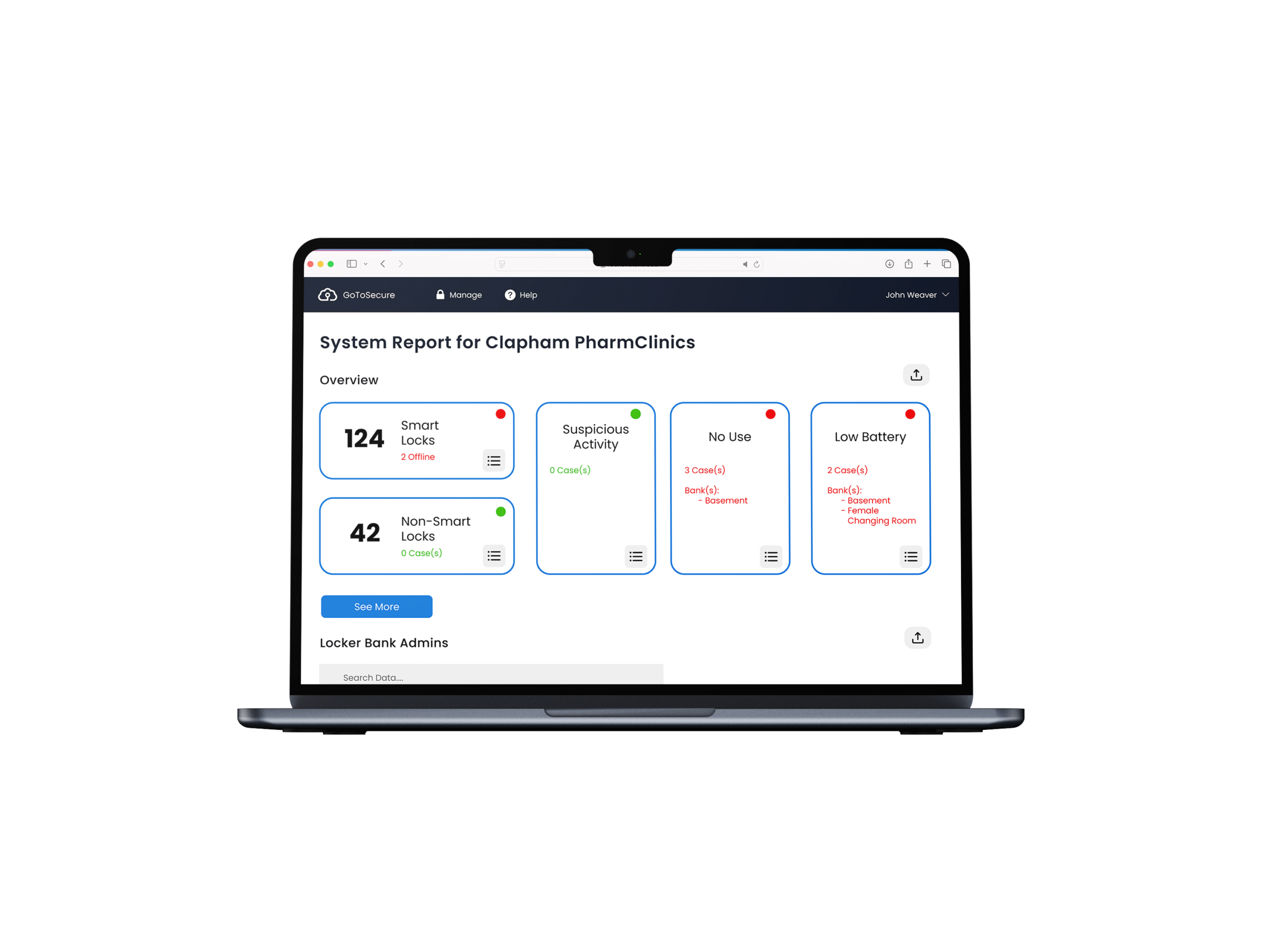 Laptop - Reporting Mock Up